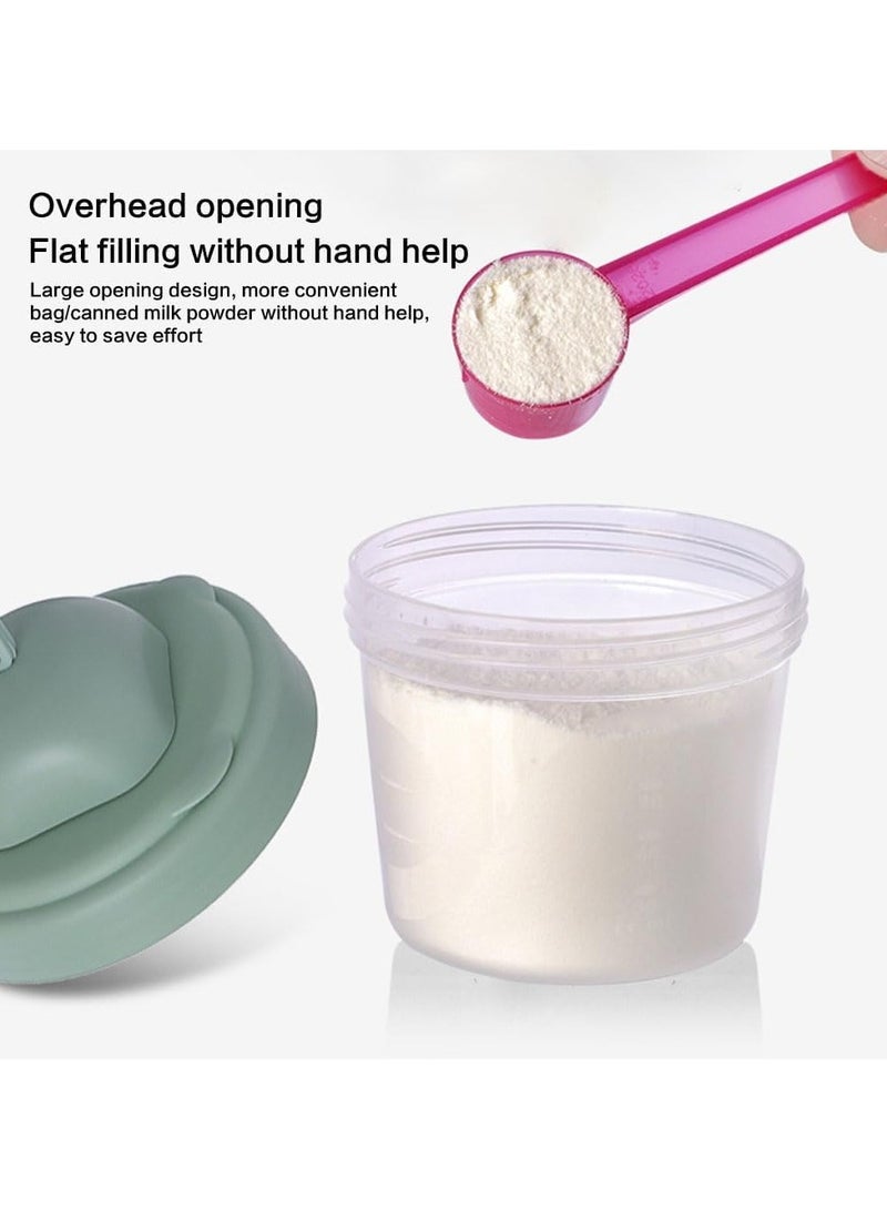 RATSAW 4-Layer Baby Milk Powder Formula Dispenser Baby Powder Milk Formula Containers for Travel Baby Feeding Snack Storage Container Portable InfantClean And Convenient Milk Powder Dispenser Bottle Set - Image 3