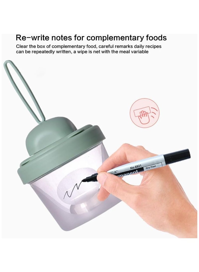 RATSAW 4-Layer Baby Milk Powder Formula Dispenser Baby Powder Milk Formula Containers for Travel Baby Feeding Snack Storage Container Portable InfantClean And Convenient Milk Powder Dispenser Bottle Set - Image 4