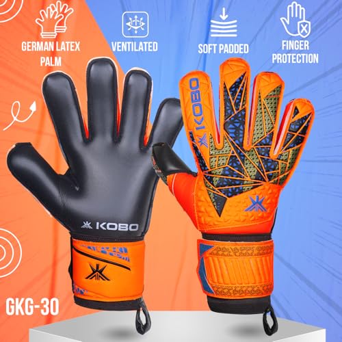 Kobo Football/Soccer Goal Keeper Gloves (9.5, GKG-03) - Image 2