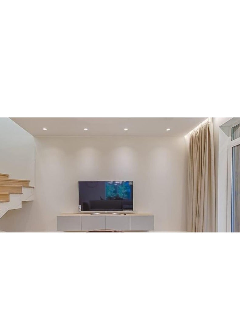 Gloware LED Recessed Downlight, 8W COB, White Ceiling Light with Driver - Image 3