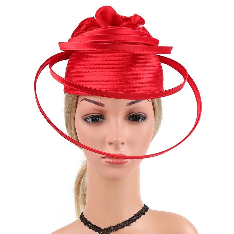 Bride Fascinator Hat Women Tea Party Headband Hat Banquet Wedding Hat Decoration - Image 5