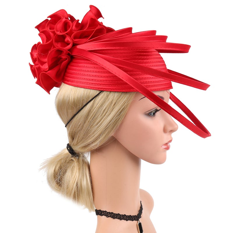 Bride Fascinator Hat Women Tea Party Headband Hat Banquet Wedding Hat Decoration - Image 2