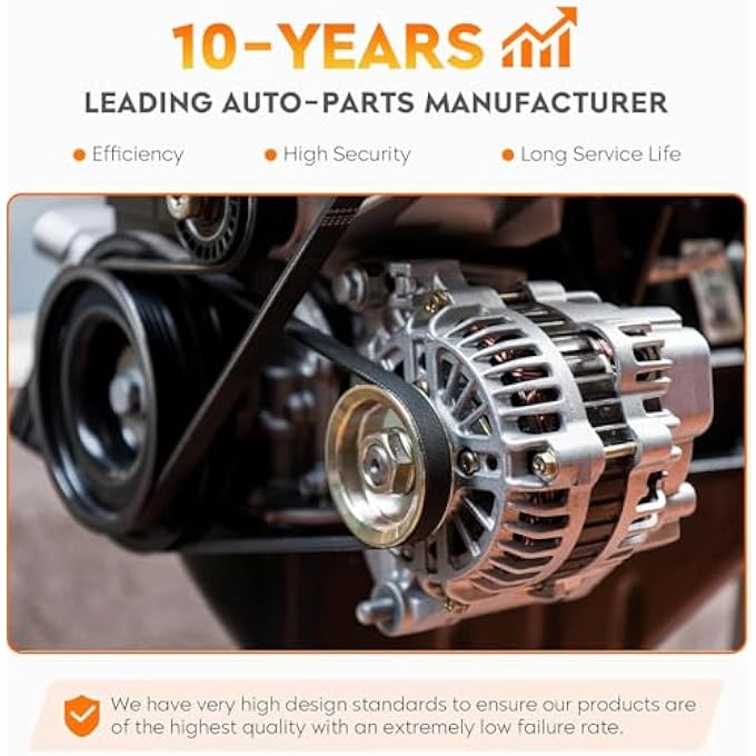 AEagle Alternator Compatible with 2.5L Subaru Forester 03-05, Baja 03-06, Impreza 05, Only fit Naturally Aspirated, Saab 9-2x 05 (Manual Trans), Legacy & Outback 00-04 (00-02 Only fit Manual Transmission) - Image 5