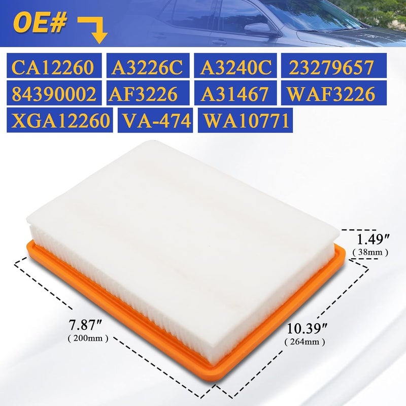 X4XZ CA12260 Engine Air Filter for Chevy Equinox and GMC Terrain - Image 5