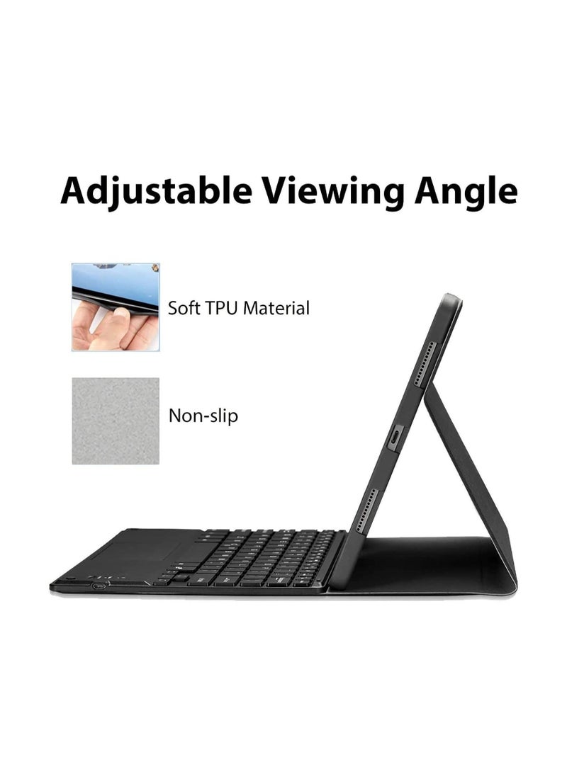 Arabest - Keyboard Case for New iPad 10 2022 10th Generation Detachable Wireless Touchpad Keyboard-Folio Stand Cover with Pencil Holder Ipad 10.9inch - Image 1