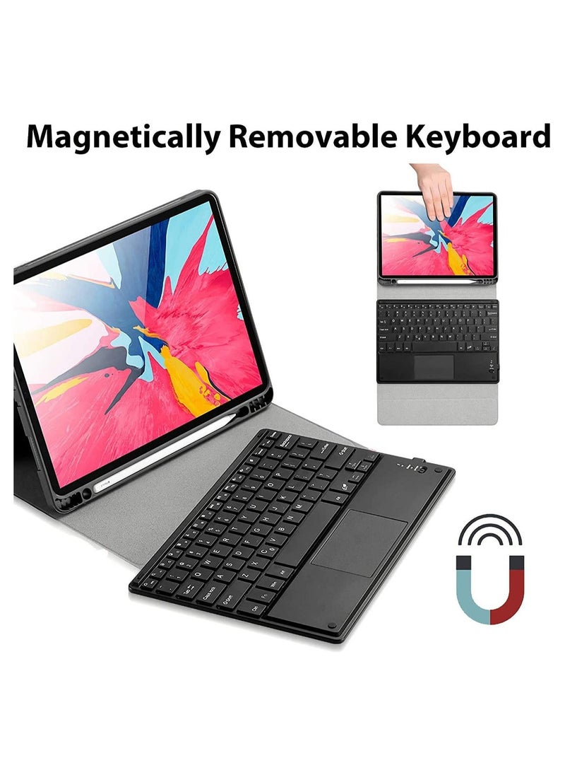 Arabest - Keyboard Case for New iPad 10 2022 10th Generation Detachable Wireless Touchpad Keyboard-Folio Stand Cover with Pencil Holder Ipad 10.9inch - Image 1
