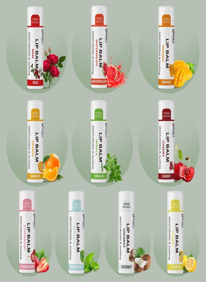 Dmsky 40 Pack Lip Balm Bulk, Fruit Lip Balm Variety Pack, Natural Moisturizing Balms for Dry Cracked Lips, Hydrating for Men Women Kids - 10 Flavors - Image 2