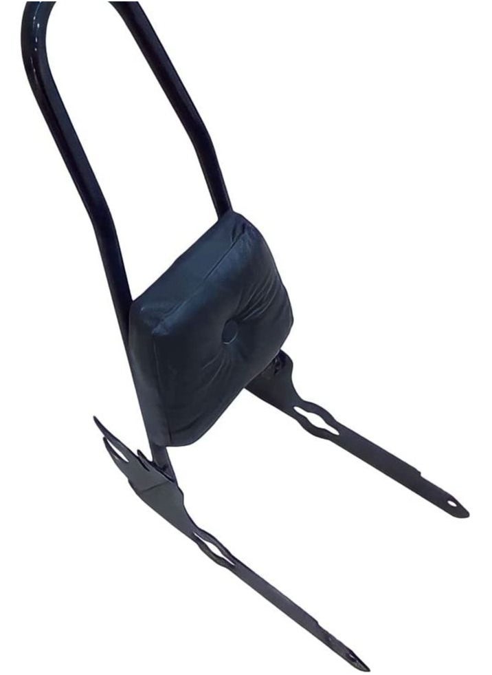 Generic Black leather backrest for the motorcycle  - Image 2