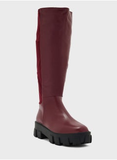 Ginger Chunky High Knee Boots  - Image 2