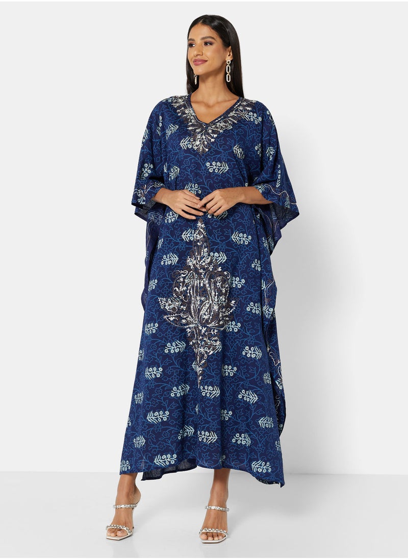 ARABIAN CLOSET EMBROIDERED KAFTAN  - Image 1