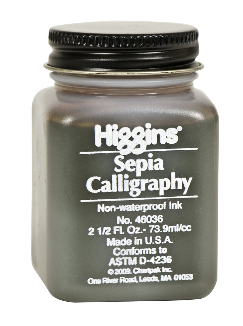 Higgins Sepia Calligraphy Ink, 2.5 Ounce (46036) - Image 1