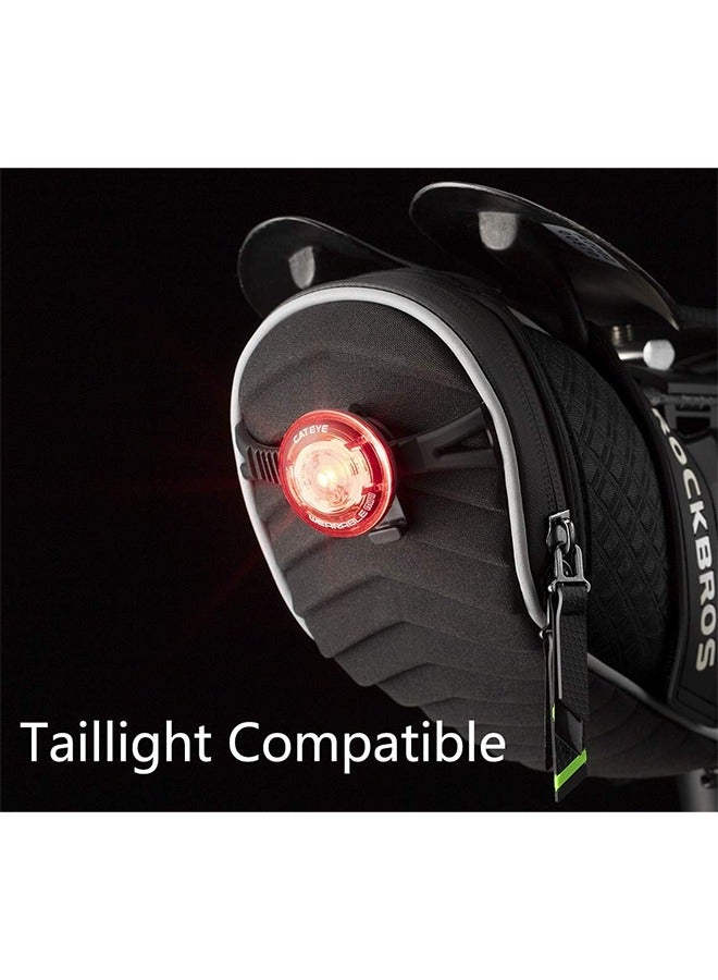 Bike Seat Bag, Bicycle Saddle Bag Under Seat 3D Shell Cycling Seat Pack For Mountain Road Bikes Black