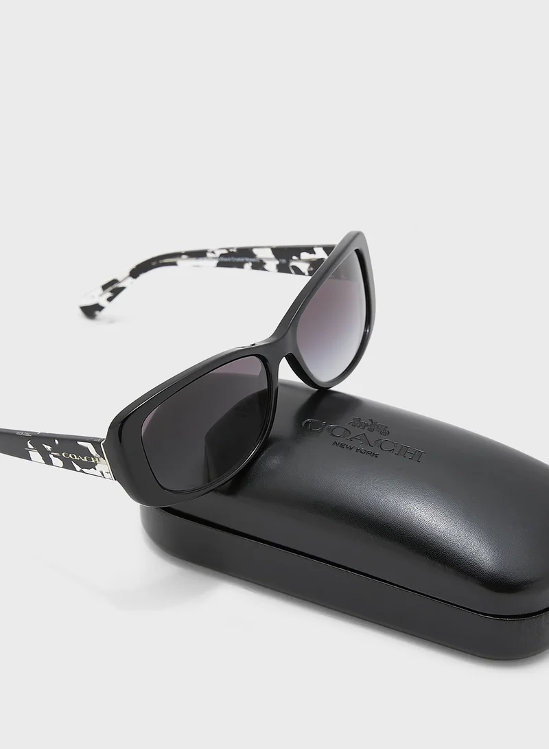 COACH 0Hc8168 Rectangle Sunglasses