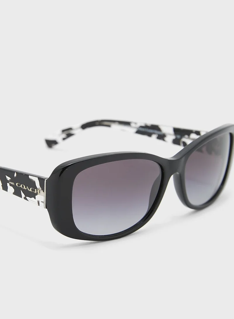 COACH 0Hc8168 Rectangle Sunglasses