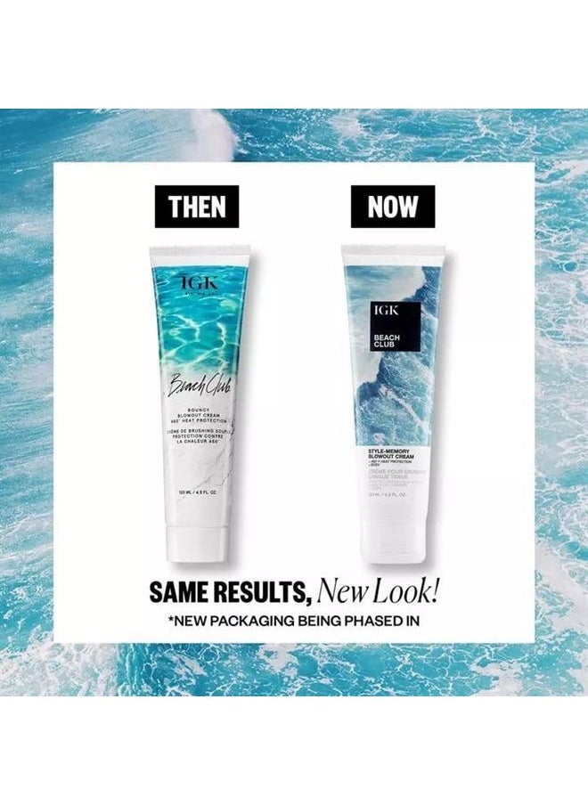 iGK BEACH CLUB Style-Memory Blowout Cream | Volume + Bounce + Heat Protectant | Vegan + Cruelty Free | 4.5 Oz  - Image 2