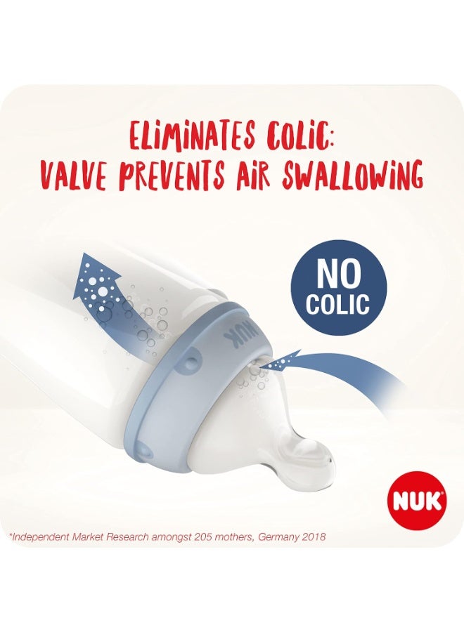 نوك رضاعة نيوك ناتشر سينس الزجاجية مع مؤشر التحكم بالحرارة - 150 مل (رأس سيليكون مقاس M) متنوع - Image 5