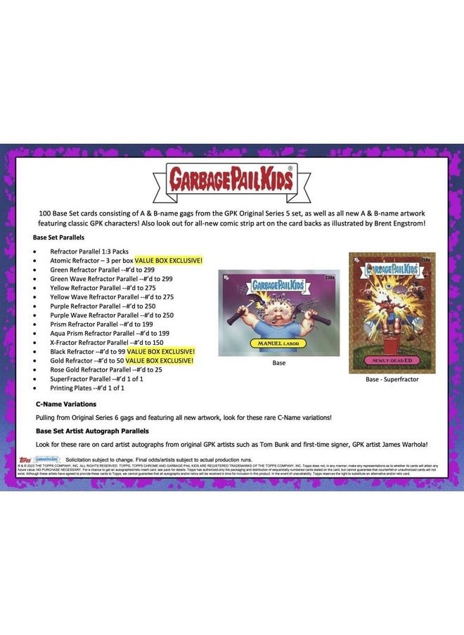 Topps Topps 2023 Garbage Pail Kids Chrome Value Box  - Image 4