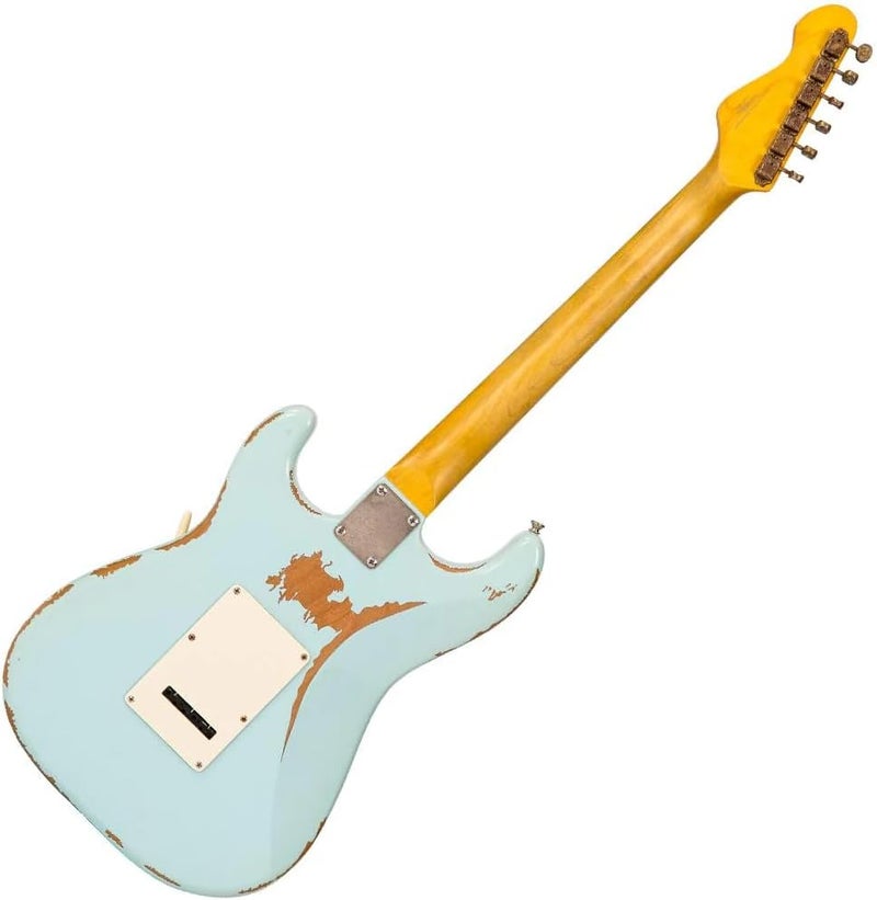 vintage جيتار كهربائي VINTAGE V6H ICON HSS - لون لاجونا الأزرق المتآكل - Image 2