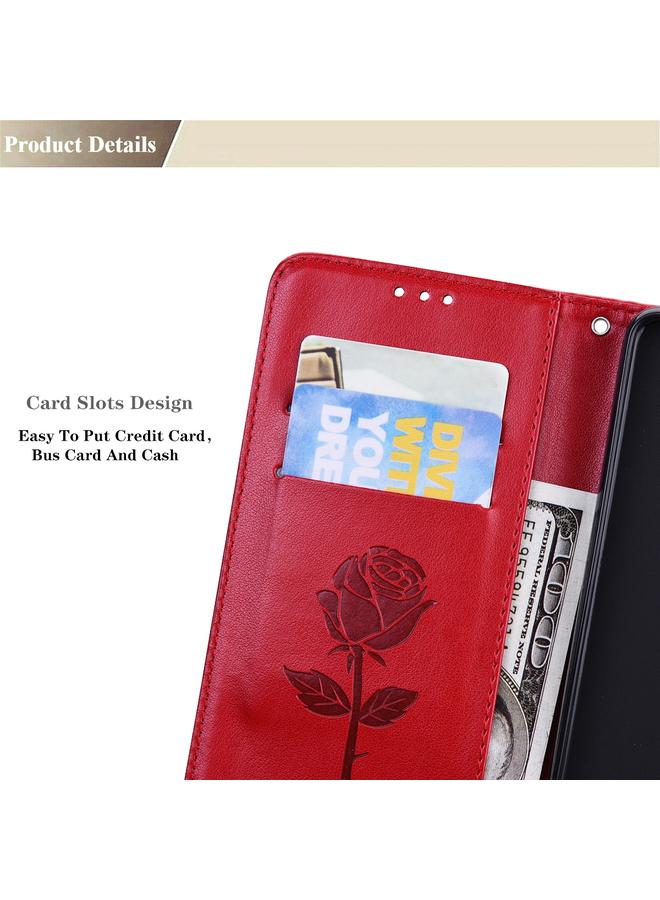 اس-توب جراب لهاتف Samsung Galaxy S22 5G، جراب هاتف جلدي منقوش باللون الوردي - Image 5