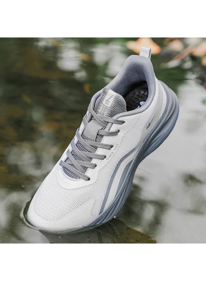 Double Star Men's Sports Shoes Autumn New Leather Water-resistant Running Shoes Lightweight Travel Shoes For Men - Image 2
