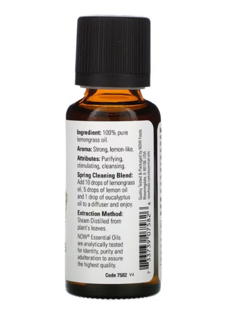 Now Essential Oils Lemongrass Essential Oil 30ml - Image 2