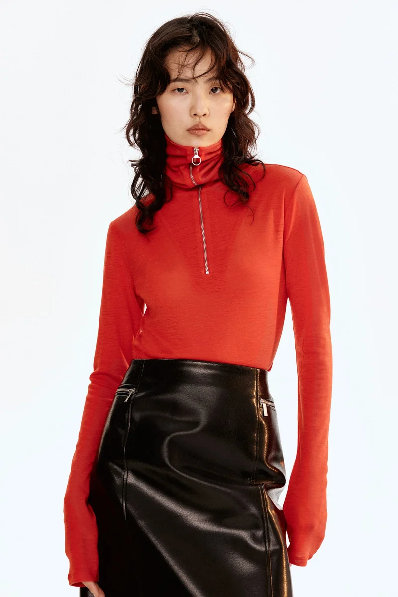 H&M Zip-top wool top