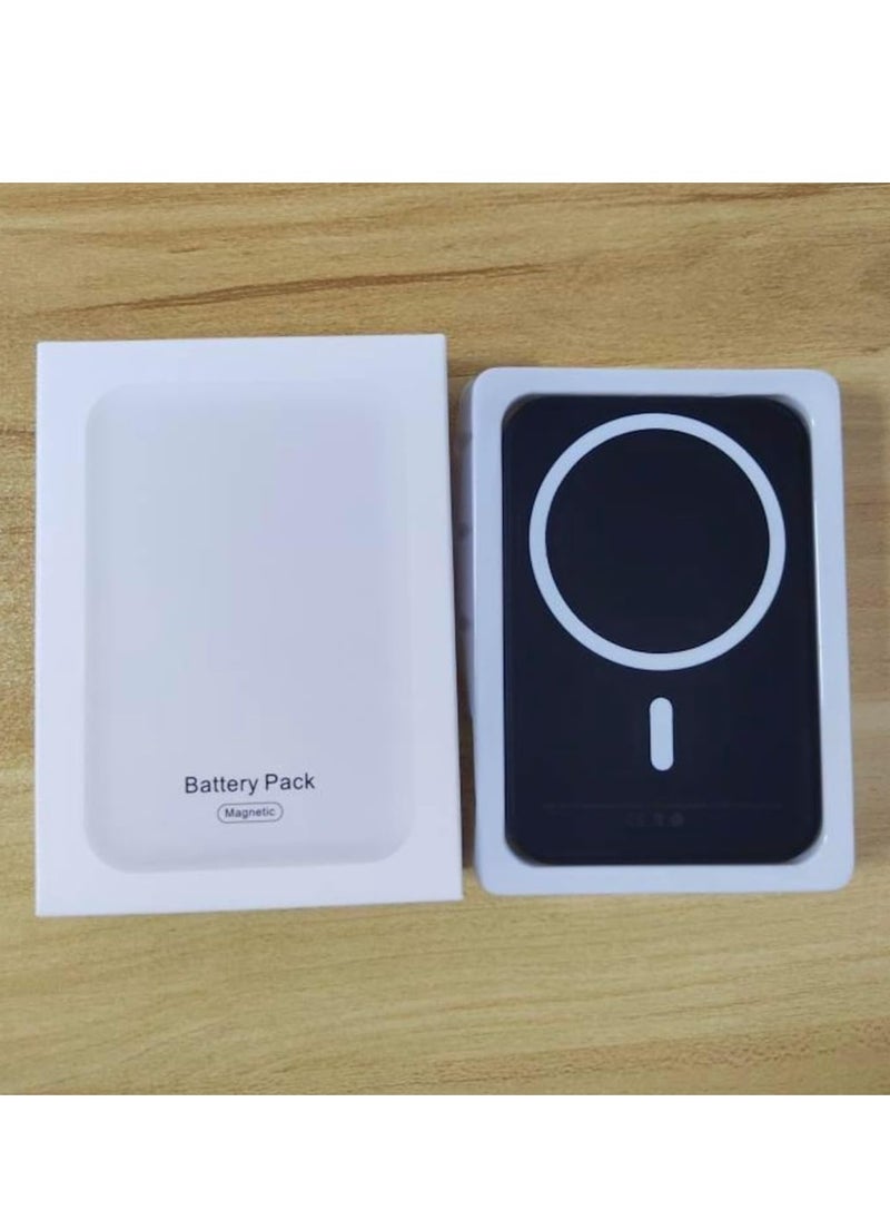 Generic - MagSafe Power Bank – 5000mAh Portable Magnetic Wireless Charger for iPhone 16/15/14/13/12 (White) - Image 1