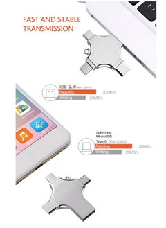 Generic USB Flash Drive High Speed 4 In 1 Multi-function OTG USB Flash Drive Type-C Pen drive 3.0 Memory Disk For iPad Android iOS PC 128GB  - Image 5