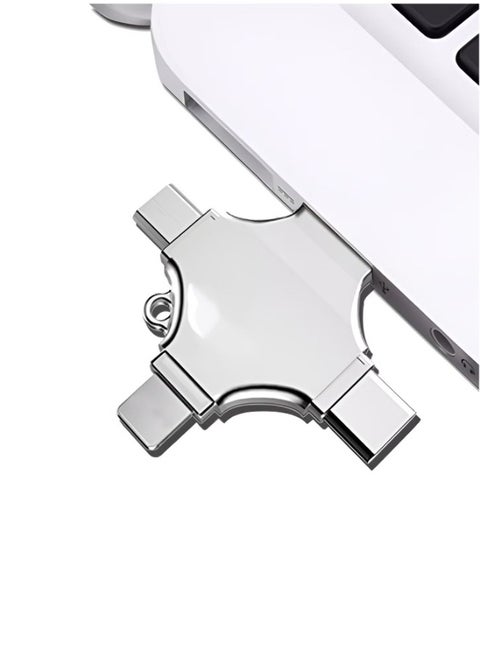 USB Flash Drive High Speed 4 In 1 Multi-function OTG USB Flash Drive Type-C Pen drive 3.0 Memory Disk For iPad Android iOS PC 128GB