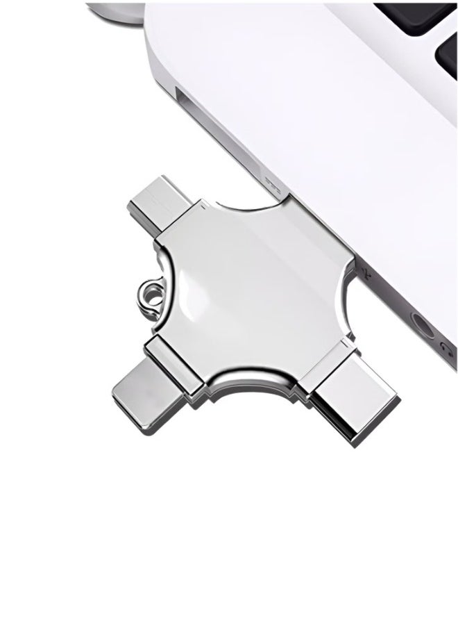 USB Flash Drive High Speed 4 In 1 Multi-function OTG USB Flash Drive Type-C Pen drive 3.0 Memory Disk For iPad Android iOS PC 128GB