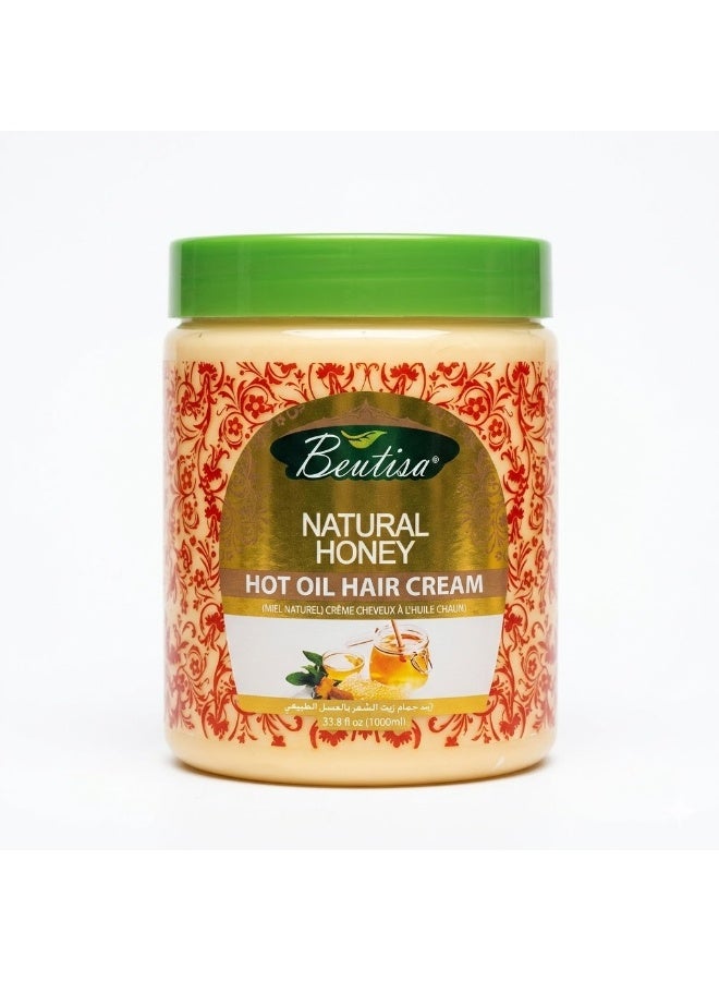 Beautisa Natural Honey Hot Oil Hair Cream, 1000ml - Image 2