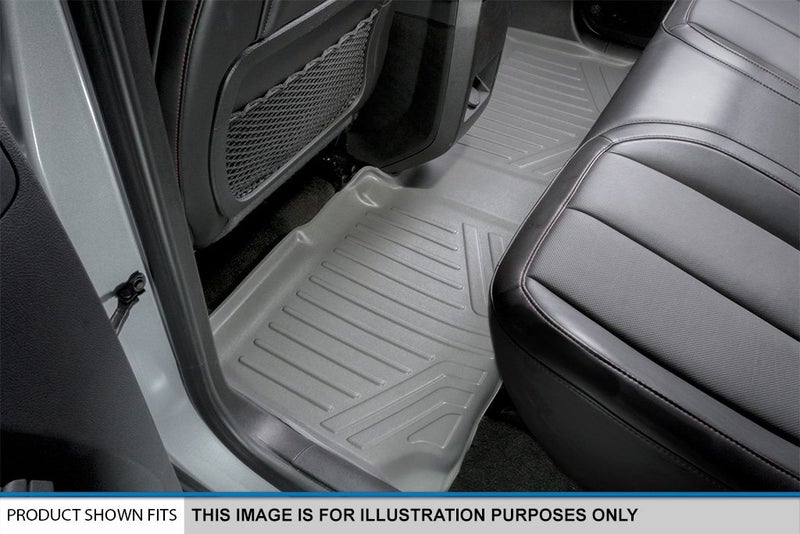 MAX LINER MAXLINER Floor Mats 2nd Row Liner Grey for 2001-2006 Chevrolet/GMC / Cadillac Pick-Up and SUV - 2007 Classic Truck Models - Image 2