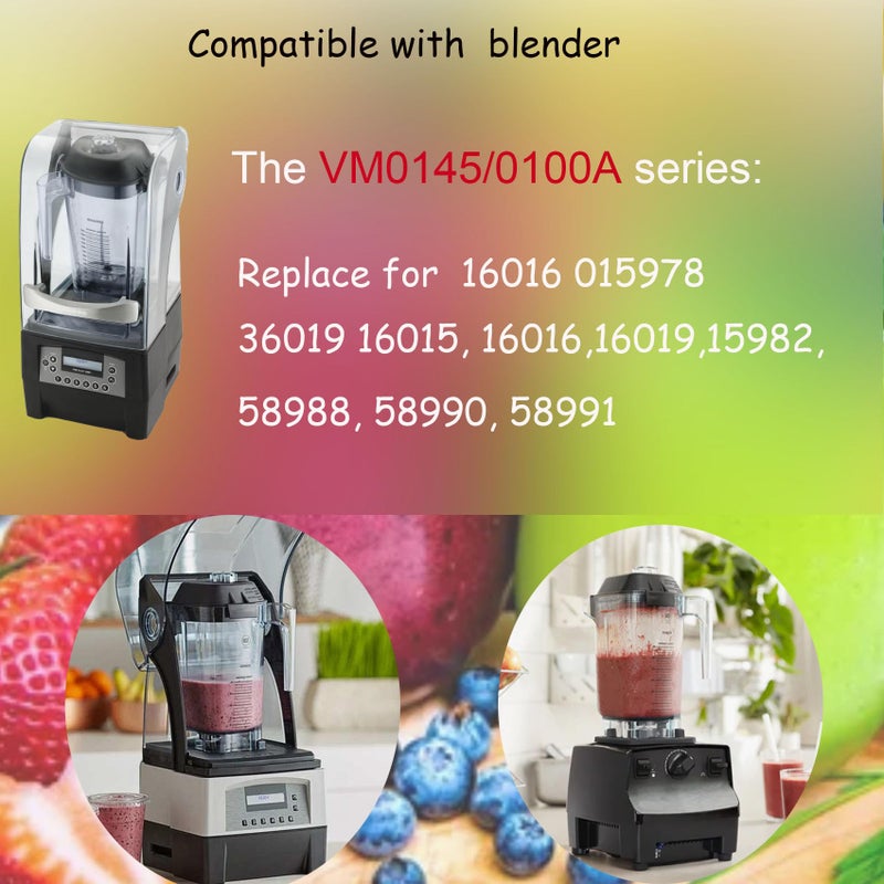 Fxsmgdy Blender Pitcher 48oz, Compatible with Vit VM0145 VM0100A 36019 16016 15978 Commercial etc, Blender Pitcher Container Jar Cup,5 Years Warranty - Image 2