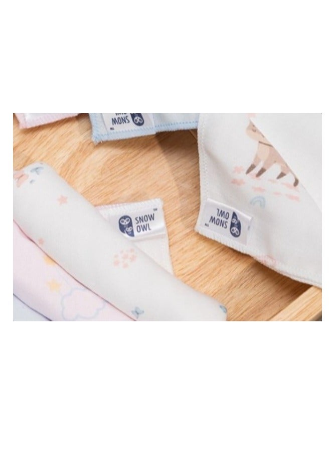 Snow Owl Bamboo Washcloth 11"x11" Pack 6 - Lovely Sky White - Image 3
