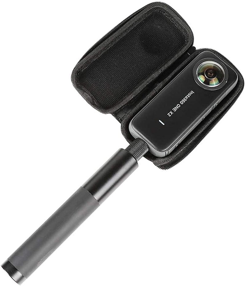 Careflection حافظة صلبة لكاميرا Insta360 ONE X2 / X3، غلاف PU صغير واقي للسفر والتخزين السريع لكاميرا Insta360 X3، حقيبة أمان ناعمة لكاميرا Insta360 One X3 360 - ضمان 5 سنوات - Image 1