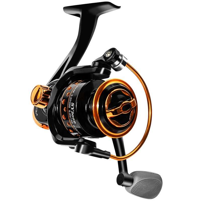 QINGLER Summer and Centron Spinning Reels, 12 +1 BB Light Weight, Ultra Smooth Powerful, Size 3000 is Perfect for Ultralight/Summer Fishing by QINGLER - Image 1