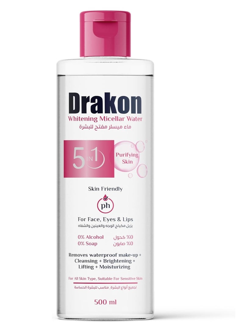 DRAKON - Whitening Micellar Water 5 IN 1 500 ml - Image 1