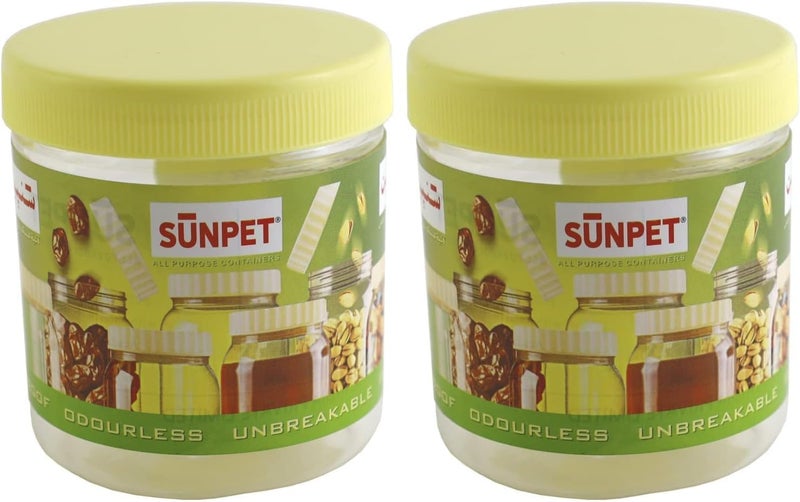 Sunpet Small Plastic Food Storage Container 250ml, Set of 1 - Made in India (Pack of 2) - Image 1