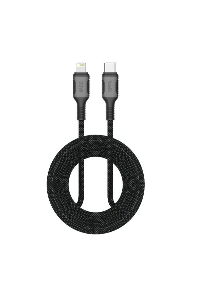 Belk iPhone PD charging cable, 2 meters long, durable and high quality, fast charging, black - Image 1