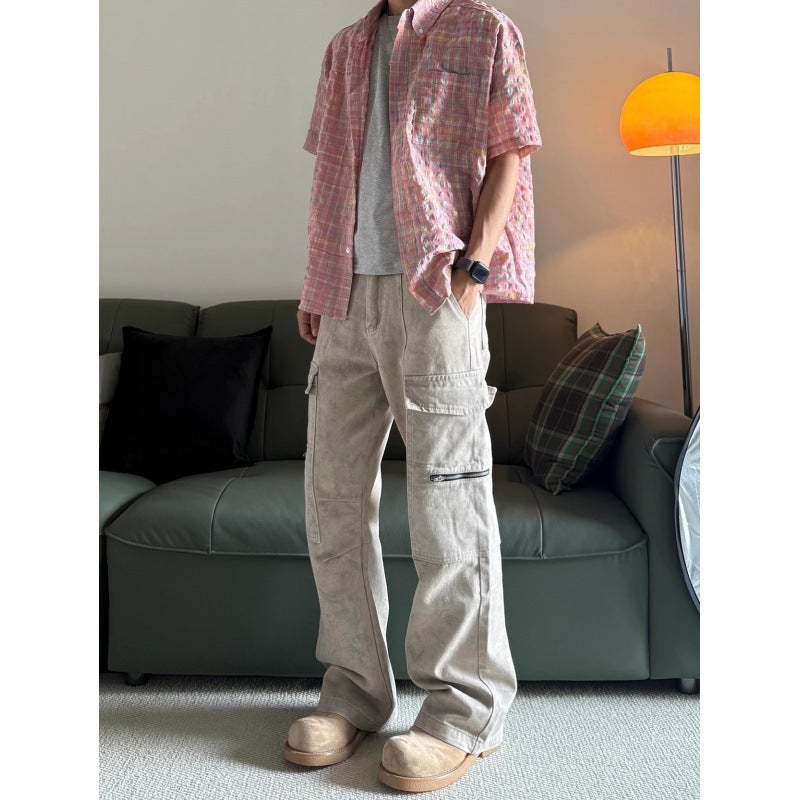 Unisex Casual Daily Denim Jeans - Image 3