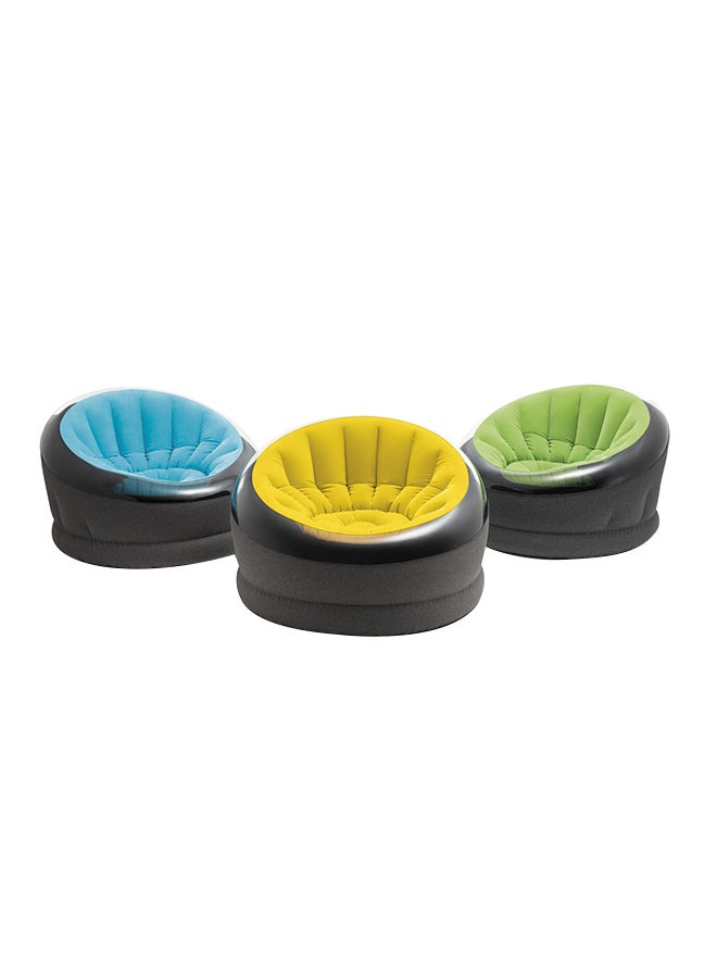 INTEX 1 Piece Empire Chair - An Inviting Splash Of Color And Comfort - Assorted - Color May Vary Blue/Black - Image 1