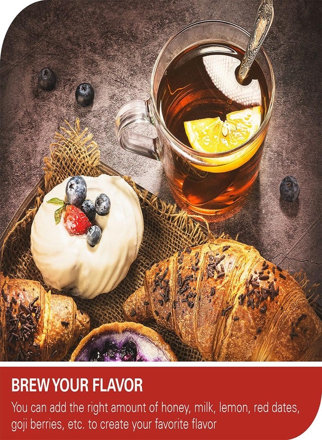أكياس شاي بوير العضوي من WT WEETEE، شاي بوير ناضج عضوي، 100 كيس، ناعم، حلو قليلاً، شاي أسود داكن بنكهة ترابية، غني بمضادات الأكسدة - Image 4