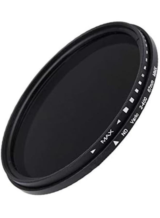 فلتر عدسات قابل للتعديل بكثافة محايدة متغيرة 49 مم ND2-ND400