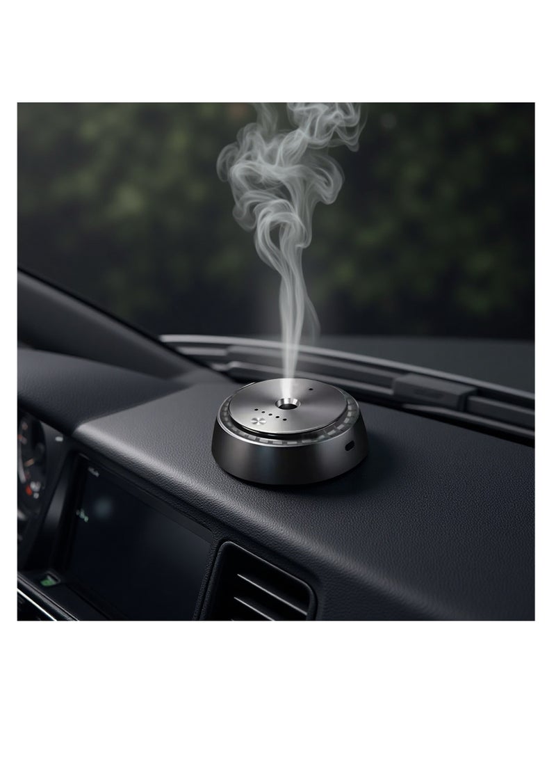 Men's Car Air Freshener - High-end Intelligent Spray Fragrance,Adjustable Electric Diffuser, USB Rechargeable, Long-Lasting Masculine Scent,  Car Mounted Aroma Diffuser with Cologne Essential Oil（Men） - Image 1