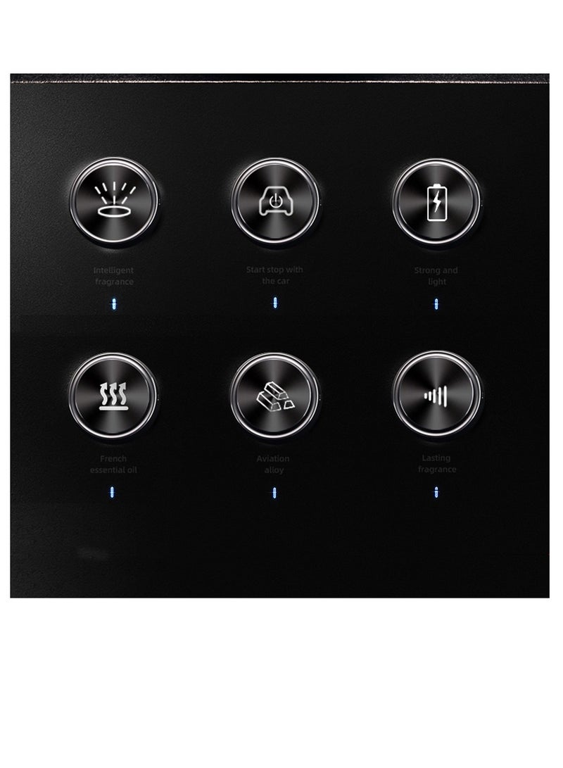 Men's Car Air Freshener - High-end Intelligent Spray Fragrance,Adjustable Electric Diffuser, USB Rechargeable, Long-Lasting Masculine Scent,  Car Mounted Aroma Diffuser with Cologne Essential Oil（Men） - Image 4