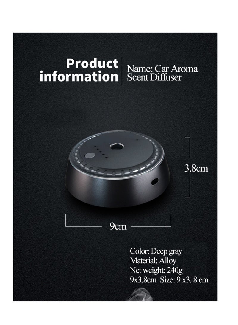 Men's Car Air Freshener - High-end Intelligent Spray Fragrance,Adjustable Electric Diffuser, USB Rechargeable, Long-Lasting Masculine Scent,  Car Mounted Aroma Diffuser with Cologne Essential Oil（Men） - Image 2