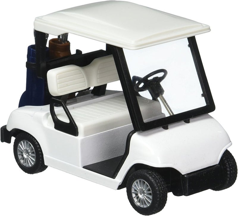 KinsFun - Golf Cart 4½" Die Cast Metal Model Pullback Action Toy (No Decal) - Image 1