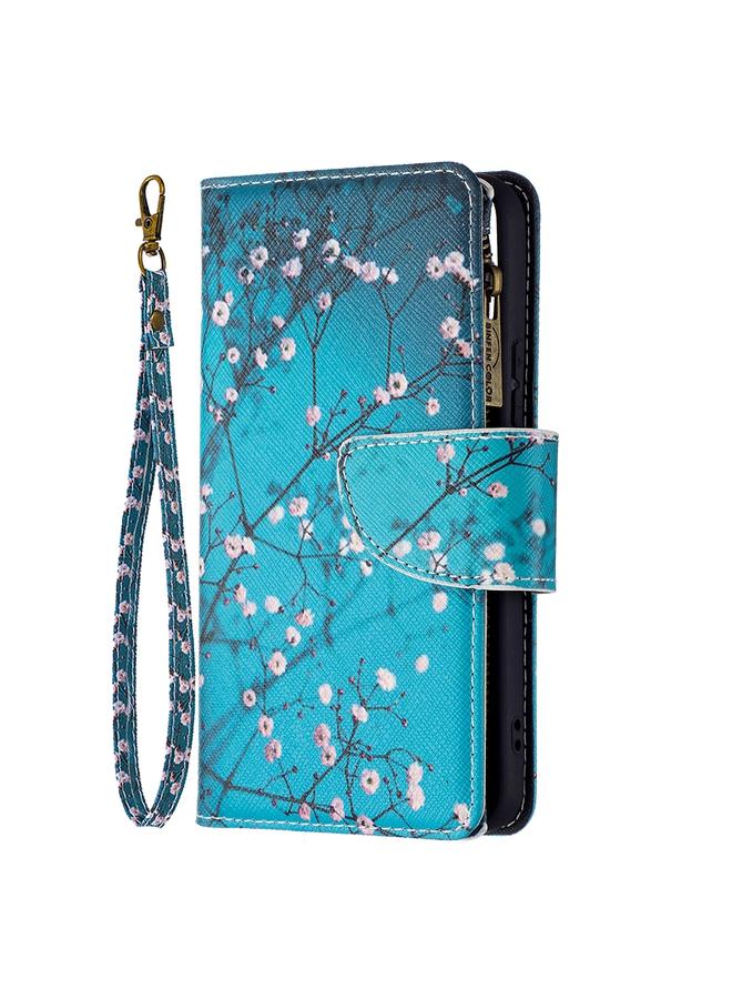 S-TOP Case For Samsung Galaxy S22 5G Colored Drawing Pattern Zipper Horizontal Flip Phone Leather Case with Holder & Card Slots & Wallet - Image 2