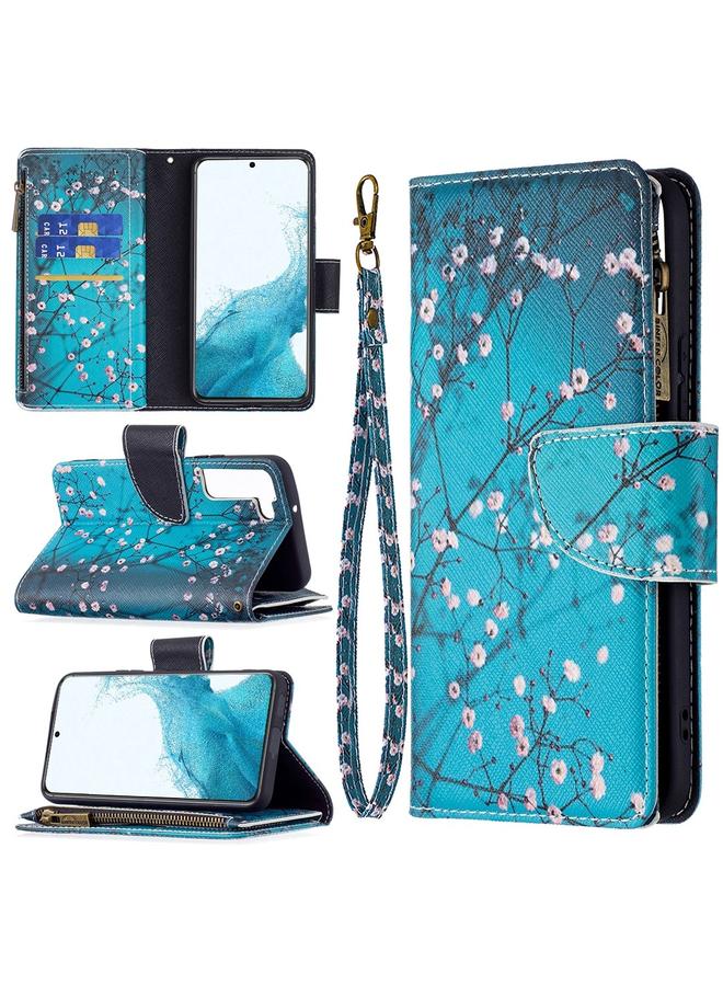 S-TOP Case For Samsung Galaxy S22 5G Colored Drawing Pattern Zipper Horizontal Flip Phone Leather Case with Holder & Card Slots & Wallet - Image 1