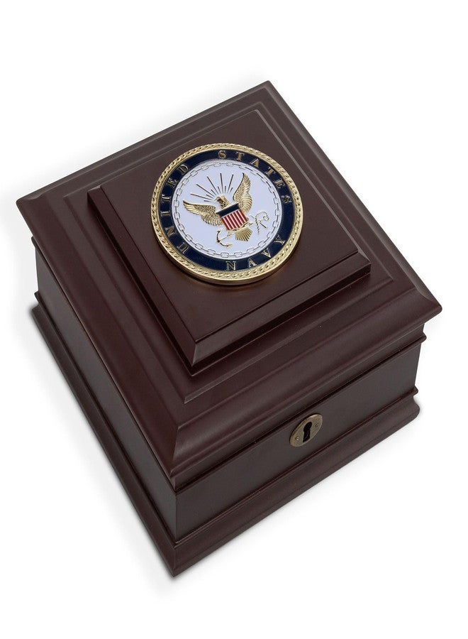 Allied Flag Allied Frame US Navy Medallion Desktop Box - Image 1